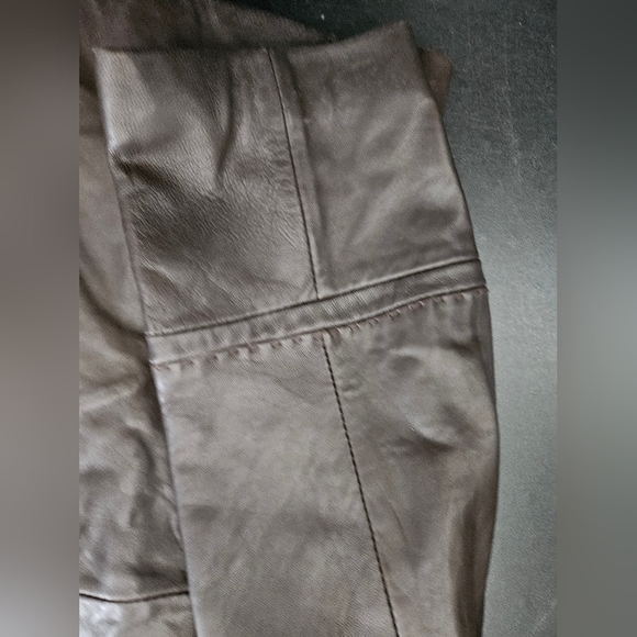 NWOT - Jones New York Leather 3 Button Brown Jacket - Size XL - Picture 3 of 10